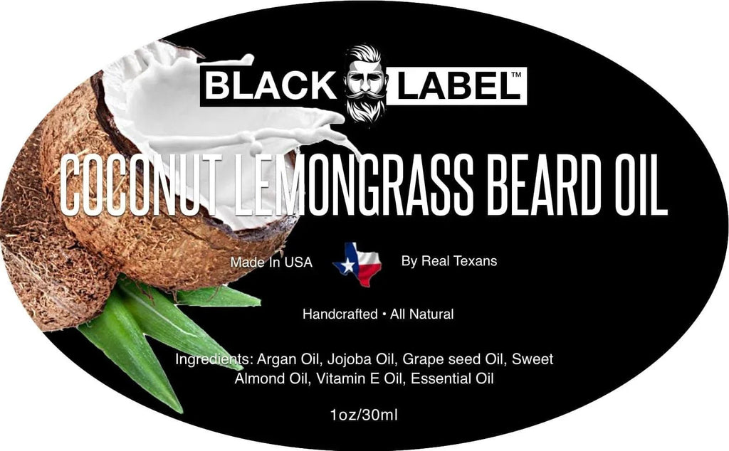 Coconut Lemongrass Beard Oil - Blacklabel Beard Company