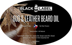 Leather & Agarwood Beard Oil