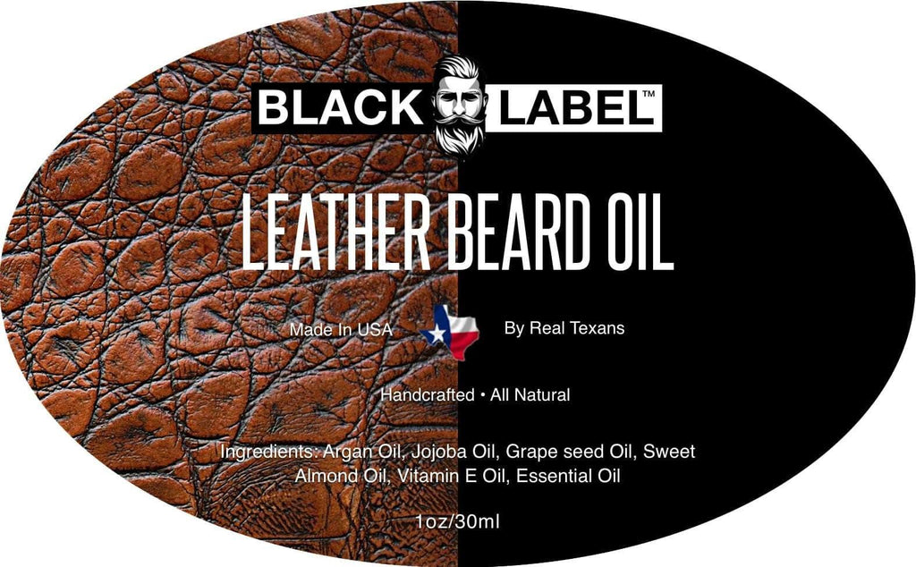 Leather Beard Oil - Blacklabel Beard Company