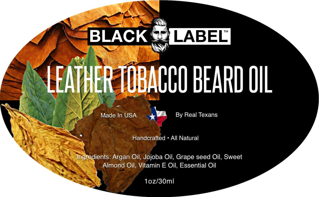 Leather & Tobacco Leaf Beard Oil - Blacklabel Beard Company