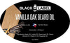 Image of Vanilla Oak Beard Oil - Blacklabel Beard Company