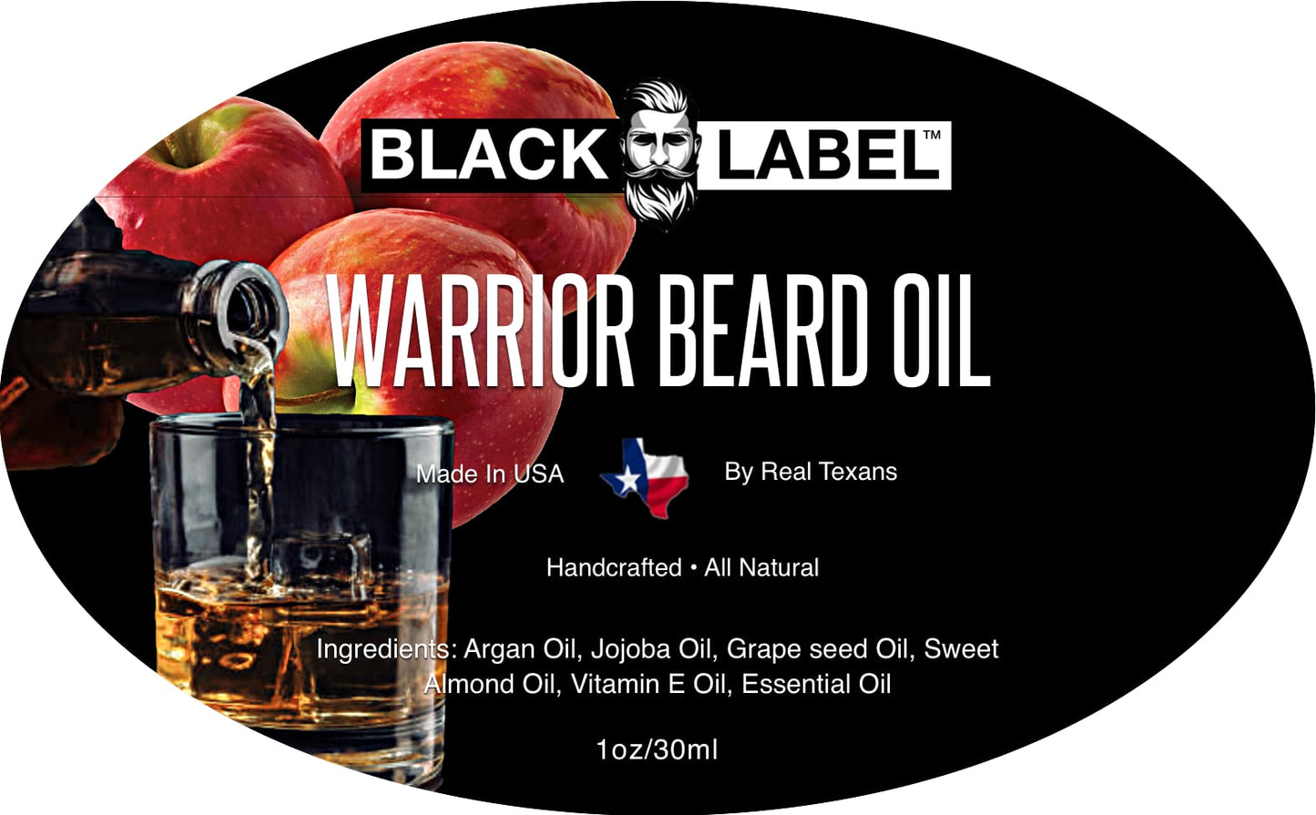 Warrior Beard Oil Best Beard Conditioner Beard Softener - Blacklabel Beard Company