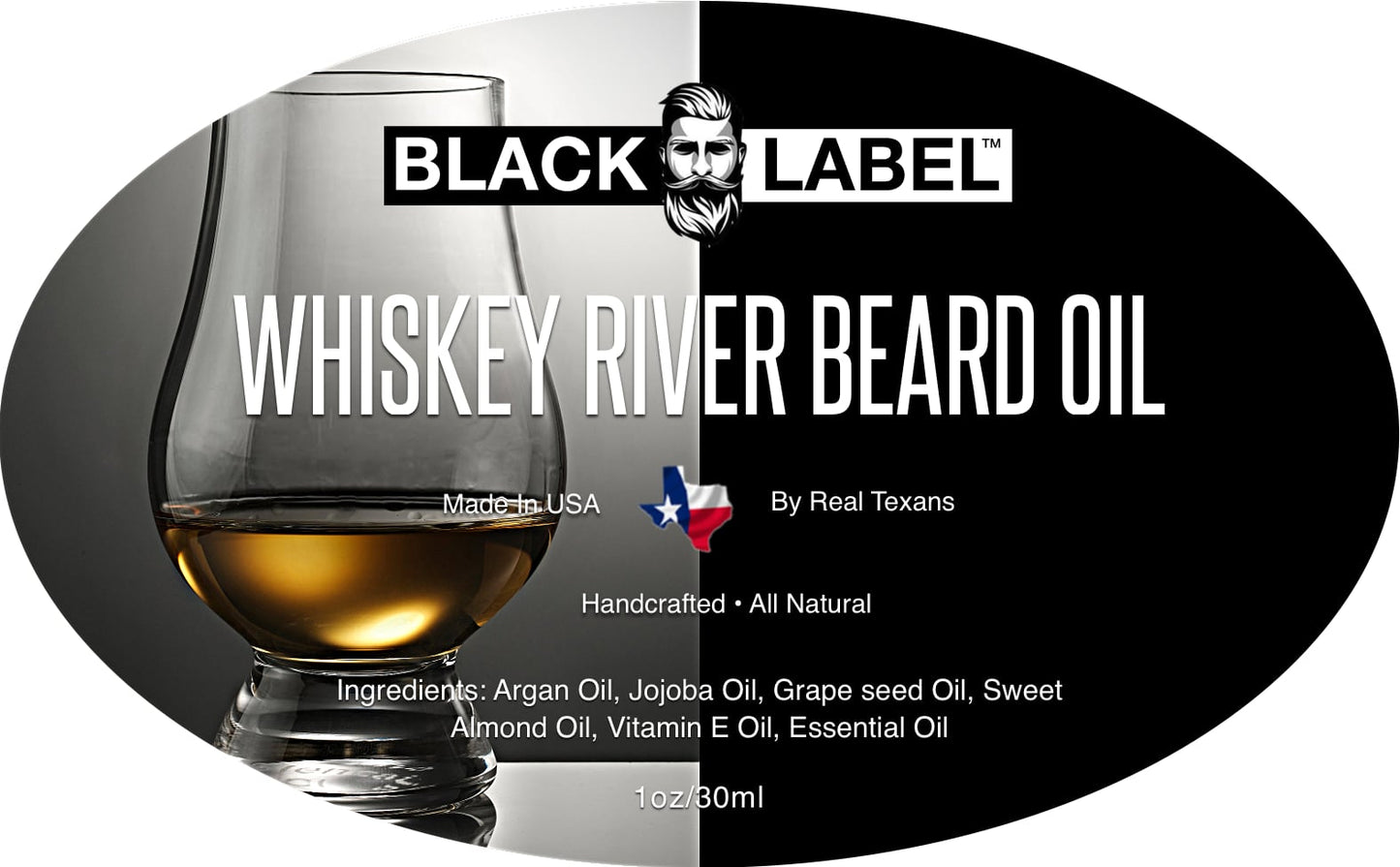 Whiskey River Beard Oil Best Beard Conditioner Softener - Blacklabel Beard Company
