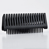 Image of Black comb on a white background