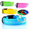 Image of LED Adjustable Dog Collar Blinking Flashing Light Up Glow Pets Safety Waterproof