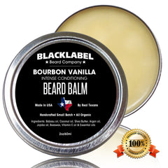 picture of blacklabel beard growth beard balm in 2oz can.