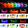 Image of LED Adjustable Dog Collar Blinking Flashing Light Up Glow Pets Safety Waterproof
