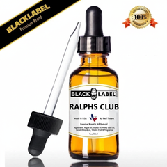 A 1 oz amber glass dropper bottle of Black Label Rasasi Hawas premium essential oil, shown with its black dropper cap off and leaning beside it on a white background. A black diagonal banner in the top left reads 'BLACKLABEL Premium Brand', and a gold '100% Guaranteed' seal is in the top right.