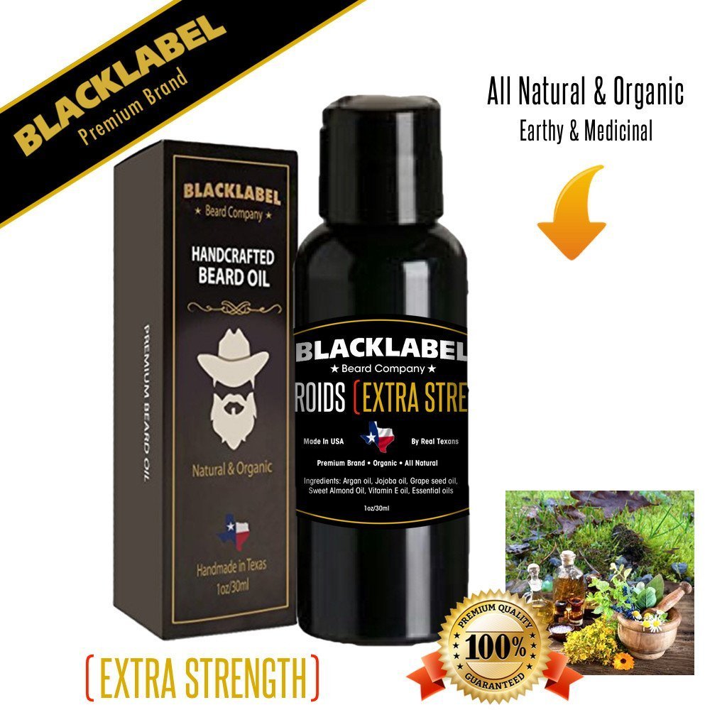 Beardroids Extra Strength Beard Oil I Beard Growth oil