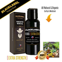 Beardroids Extra Strength Beard Oil, Best Beard Conditioner and Softener - Blacklabel Beard Company