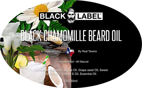 Black Chamomile Best Beard Oil & Beard Conditioner - Blacklabel Beard Company