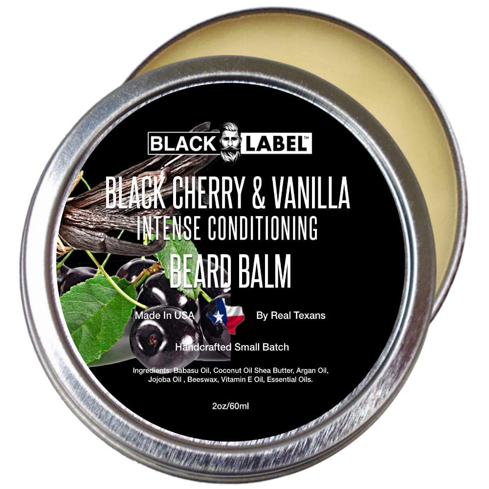 Black Cherry & Vanilla Beard Balm, Best Beard Conditioner & Styling Pomade - Blacklabel Beard Company