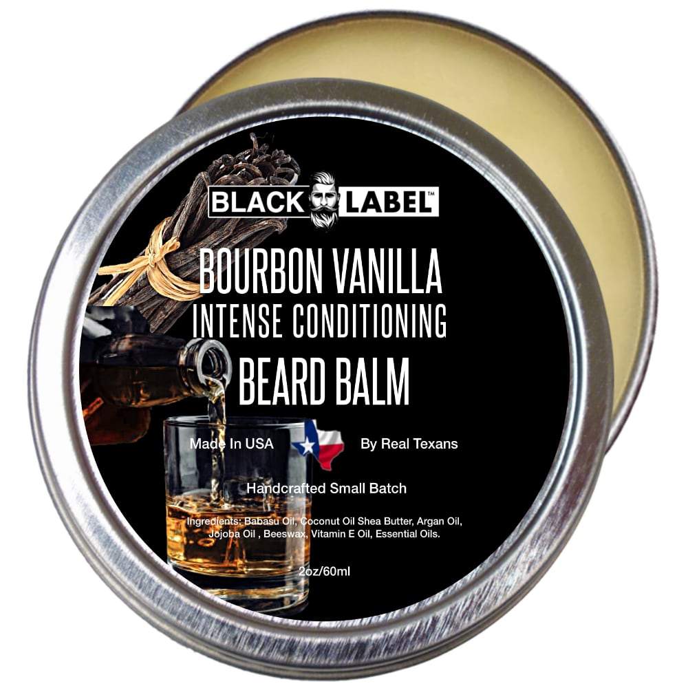 Bourbon Vanilla Beard Balm, Best Beard Conditioner & Styling Pomade - Blacklabel Beard Company
