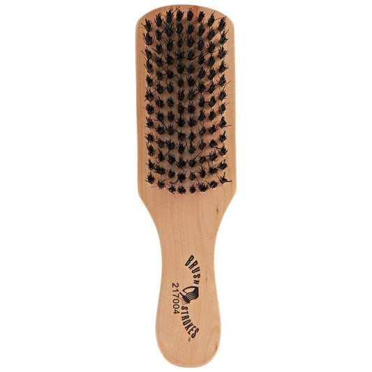 Brush Strokes Wood Club Firming and Smoothing Boar Bristle Beard Brush - Blacklabel Beard Company