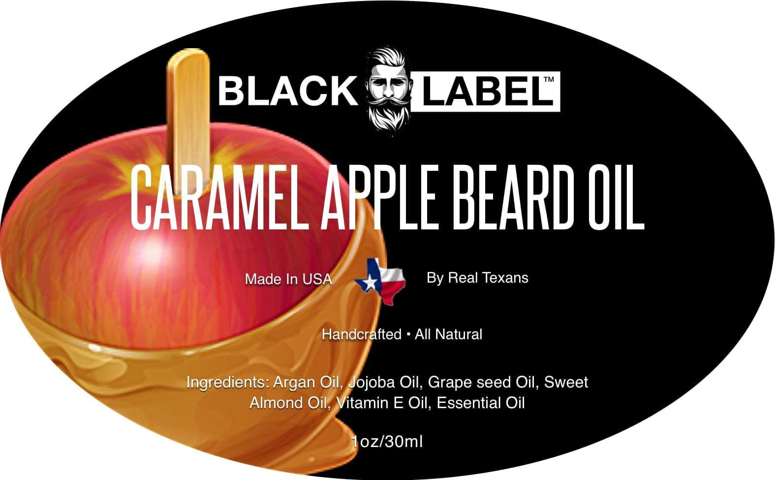 Caramel Apple Beard Oil, Best Beard Conditioner and Beard Softener - Blacklabel Beard Company