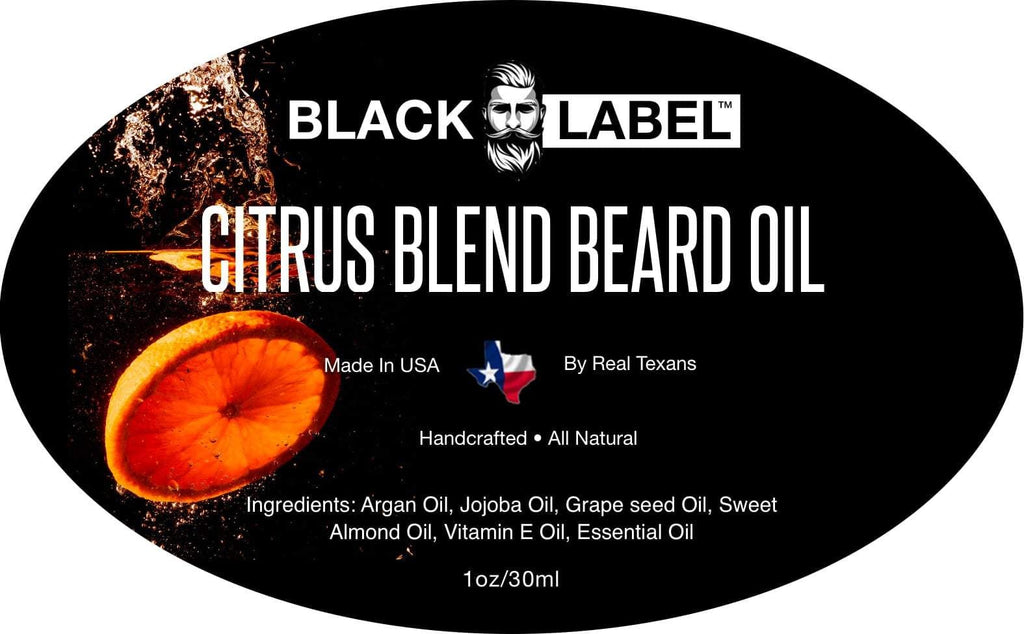 Citrus Blend Beard Oil, Best Beard Conditioner and Beard Softener - Blacklabel Beard Company
