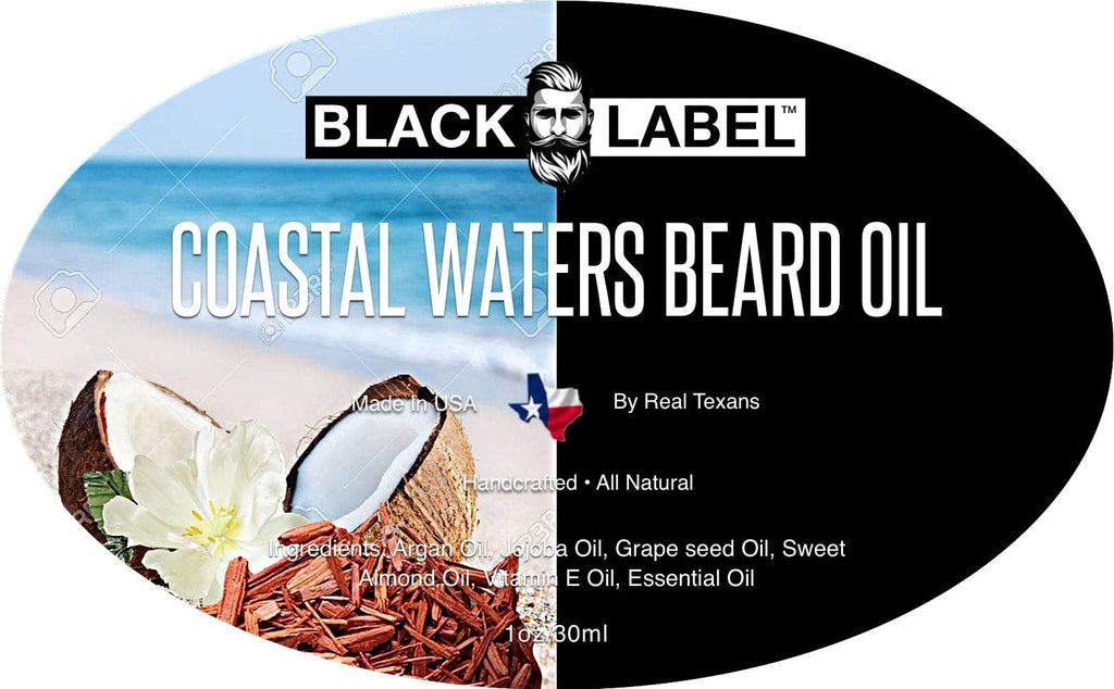Coastal Waters Best Beard Oil & Beard Conditioner Men's Beard Care - Blacklabel Beard Company