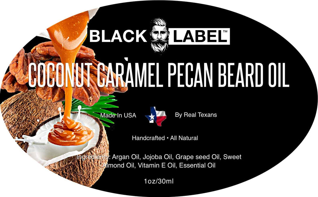 Coconut Caramel Pecan Beard Oil Best Beard Conditioner Beard Softener - Blacklabel Beard Company