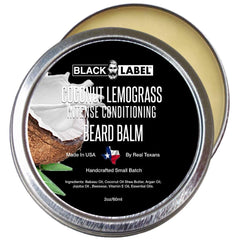 Coconut Lemongrass Beard Balm, Best Beard Conditioner & Styling Pomade - Blacklabel Beard Company