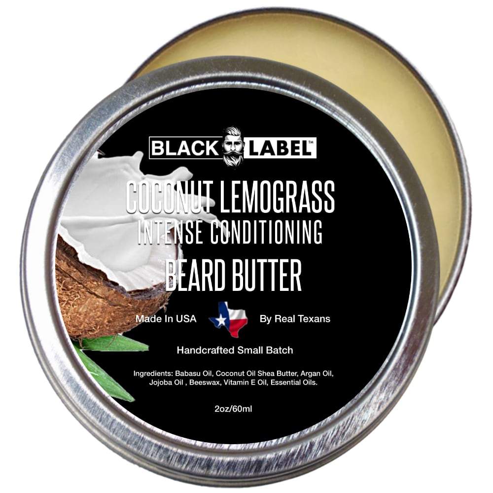 Coconut Lemongrass Beard Butter, Best Beard Conditioner & Beard Softener - Blacklabel Beard Company