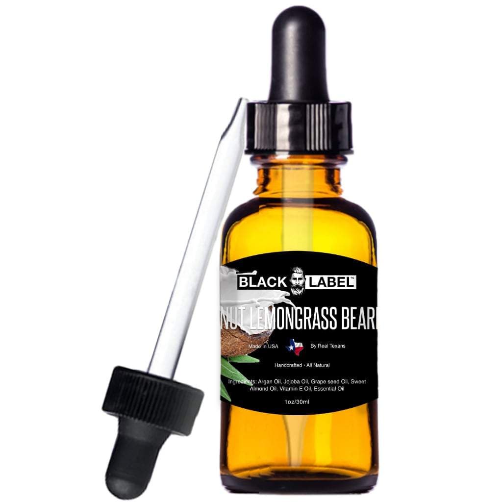 Coconut Lemongrass Beard Oil, Best Beard Conditioner and Beard Softener - Blacklabel Beard Company