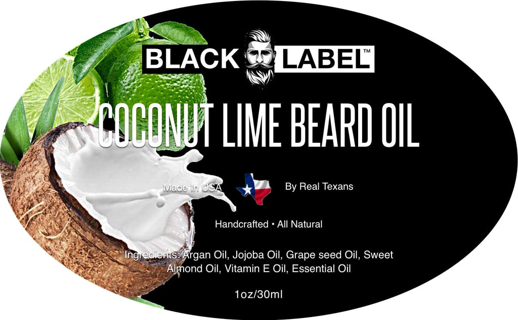 Coconut Lime Beard Oil Best Beard Conditioner Beard Softener - Blacklabel Beard Company