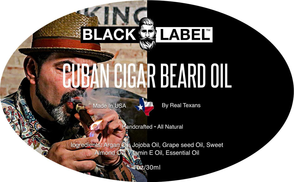 Cuban Cigar Beard Oil, Best Beard Conditioner and Beard Softener - Blacklabel Beard Company