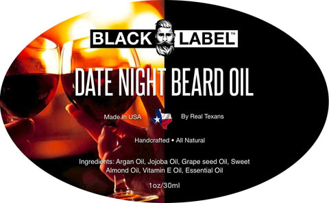 Date Night Beard Oil Best Beard Conditioner Beard Softener - Blacklabel Beard Company