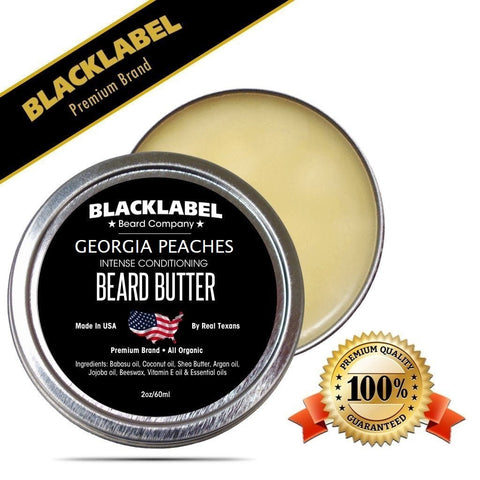 Georgia Peaches Beard Butter, Best Beard Conditioner & Beard Softener - Blacklabel Beard Company