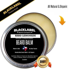 Hard Lemonade Beard Balm, Best Beard Conditioner & Styling Pomade - Blacklabel Beard Company