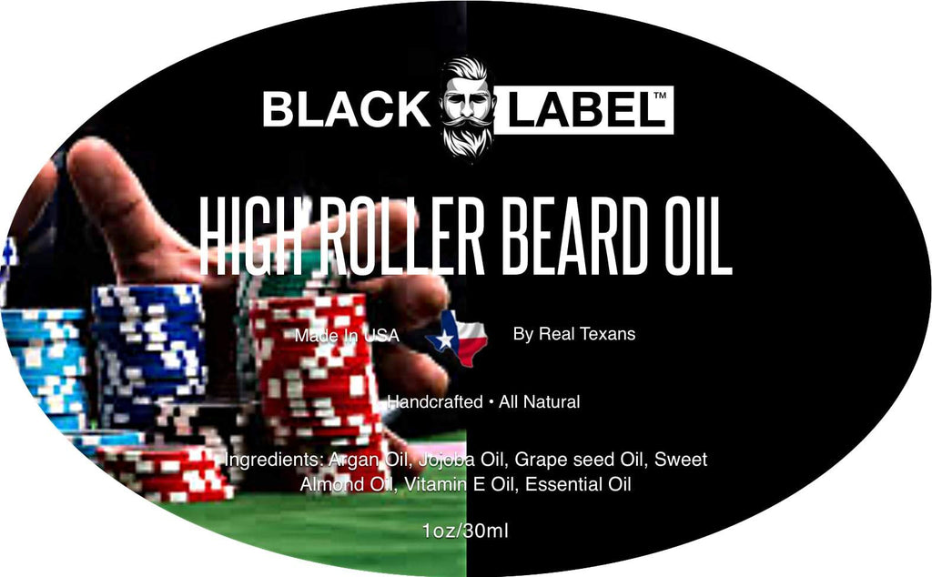 High Roller Beard Oil Best Beard Conditioner Beard Softener - Blacklabel Beard Company