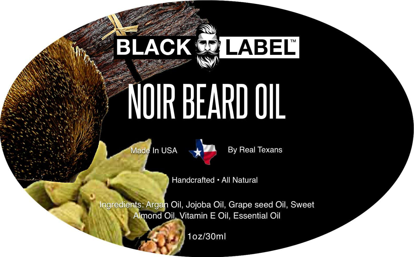 Noir Best Beard Oil & Conditioner - Beard Softener Beard Care - Blacklabel Beard Company