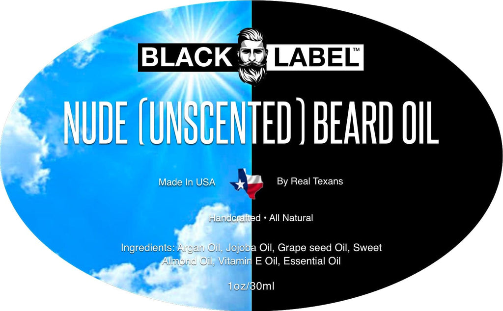 Nude Beard Oil Best Beard Conditioner Beard Softener - Blacklabel Beard Company