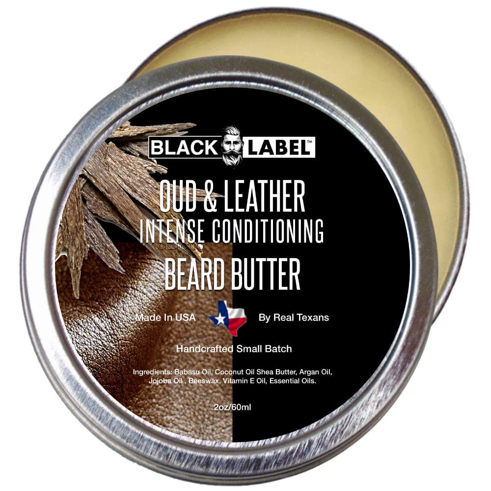 Oud & Leather Beard Butter, Best Beard Conditioner & Beard Softener - Blacklabel Beard Company