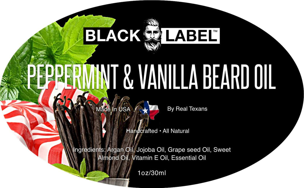 Peppermint Vanilla Beard Oil Best Beard Conditioner Beard Softener - Blacklabel Beard Company