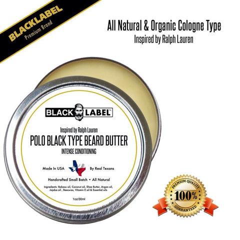 Polo Black Beard Butter, Cologne Type Beard Conditioner & Softener - Blacklabel Beard Company