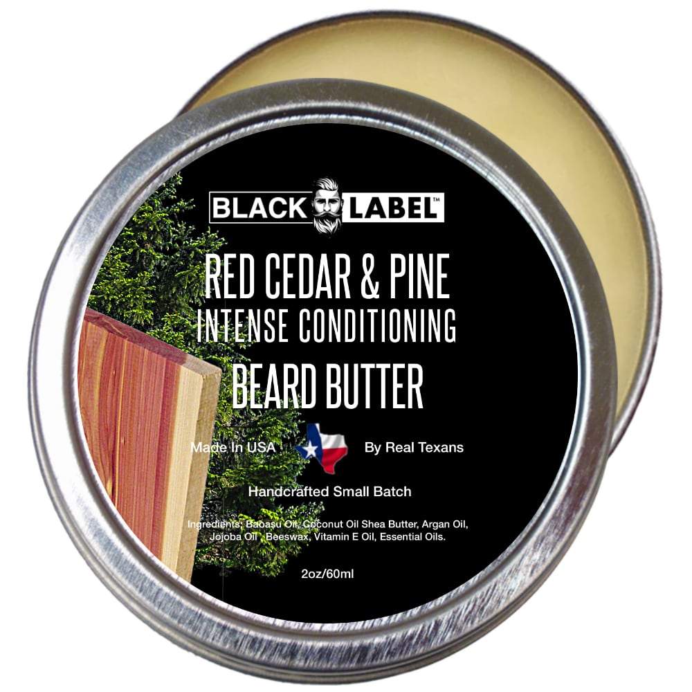 Red Cedar & Pine Beard Butter, Best Beard Conditioner & Beard Softener - Blacklabel Beard Company