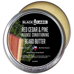 Red Cedar & Pine Beard Butter, Best Beard Conditioner & Beard Softener - Blacklabel Beard Company