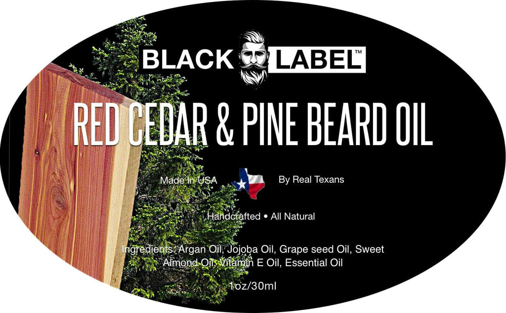 Red Cedar Pine Beard Oil Best Beard Conditioner Beard Softener - Blacklabel Beard Company