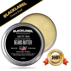 Salty Sea Beard Butter Best Beard Conditioner & Beard Softener - Blacklabel Beard Company