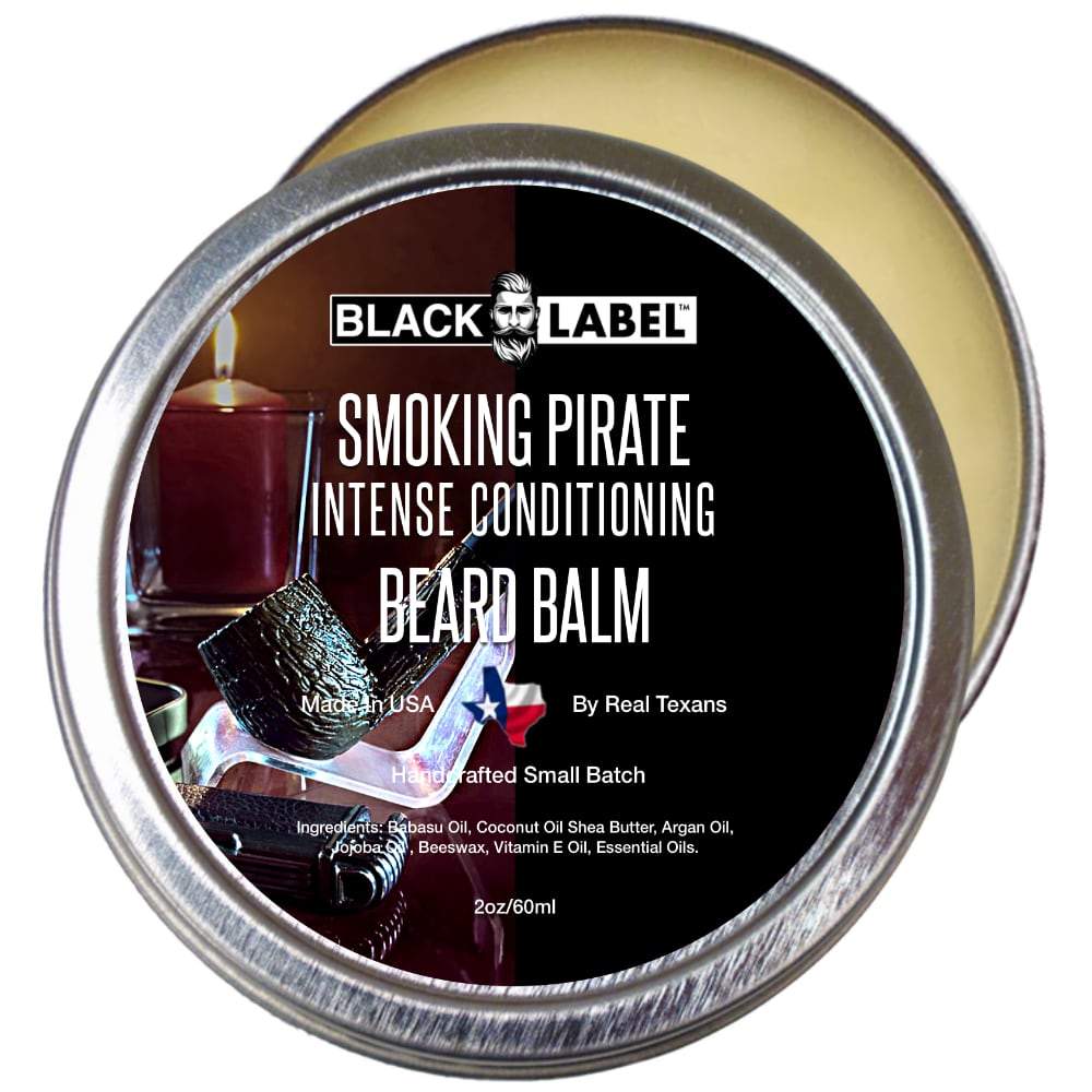 Smoking Pirate Beard Balm, Best Beard Conditioner & Styling Pomade - Blacklabel Beard Company