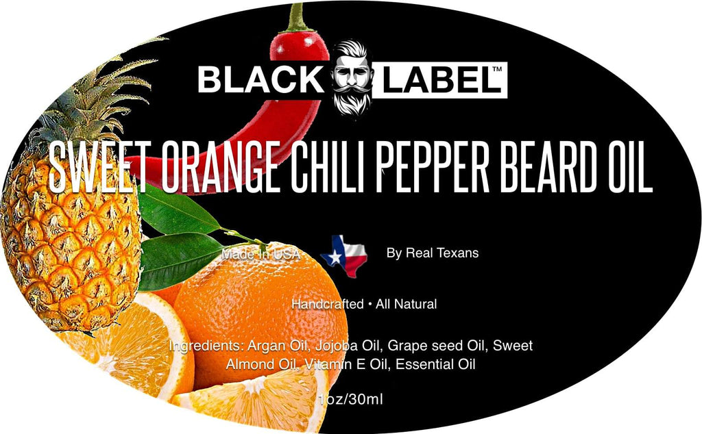 Sweet Orange Chile Pepper Best Beard Oil & Beard Conditioner - Blacklabel Beard Company