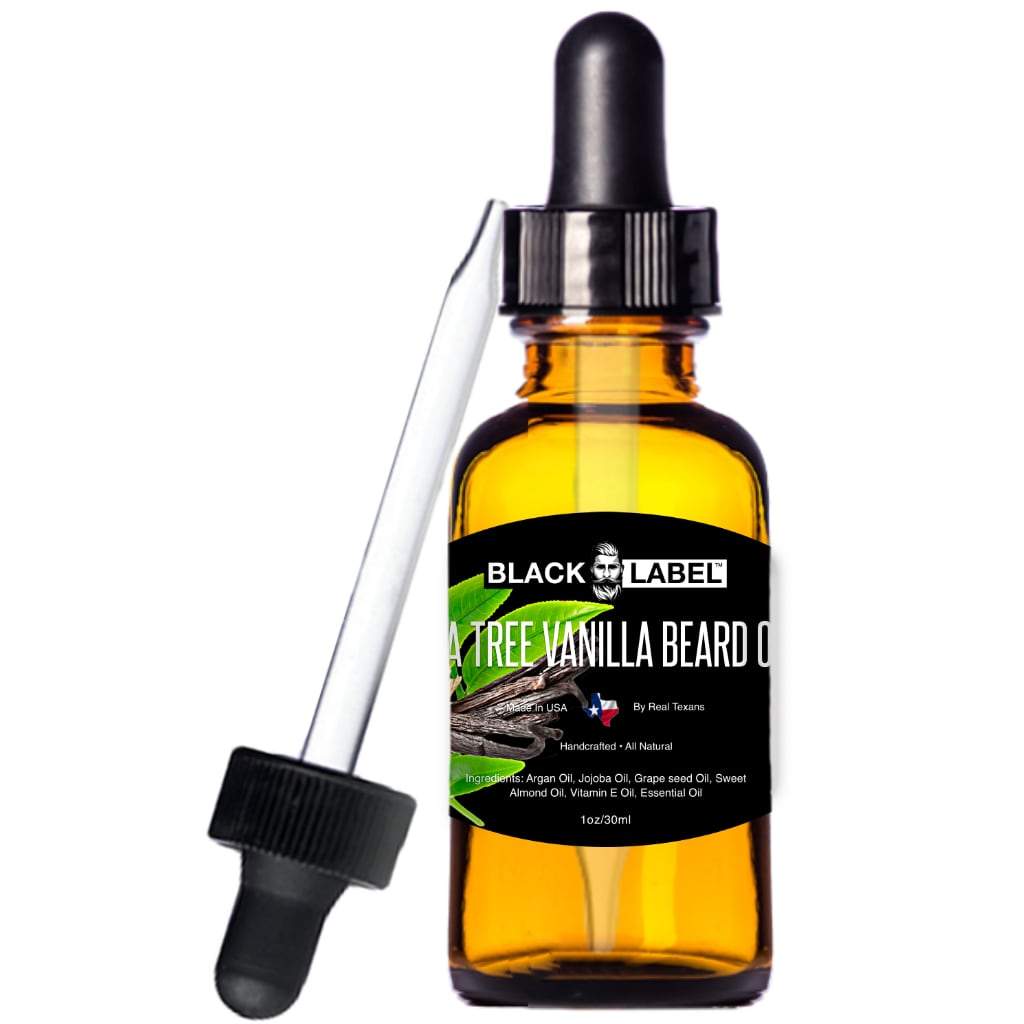 Tea Tree Vanilla Beard Oil, Best Beard Conditioner and Beard Softener - Blacklabel Beard Company