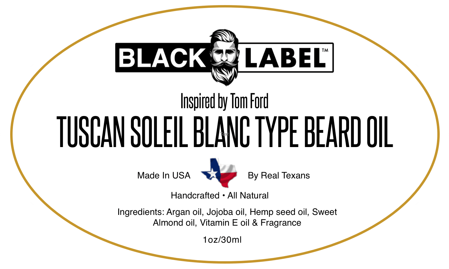 Tom Ford Soleil Blanc Beard Oil Cologne Type Beard Oil & Beard Conditioner - Blacklabel Beard Company