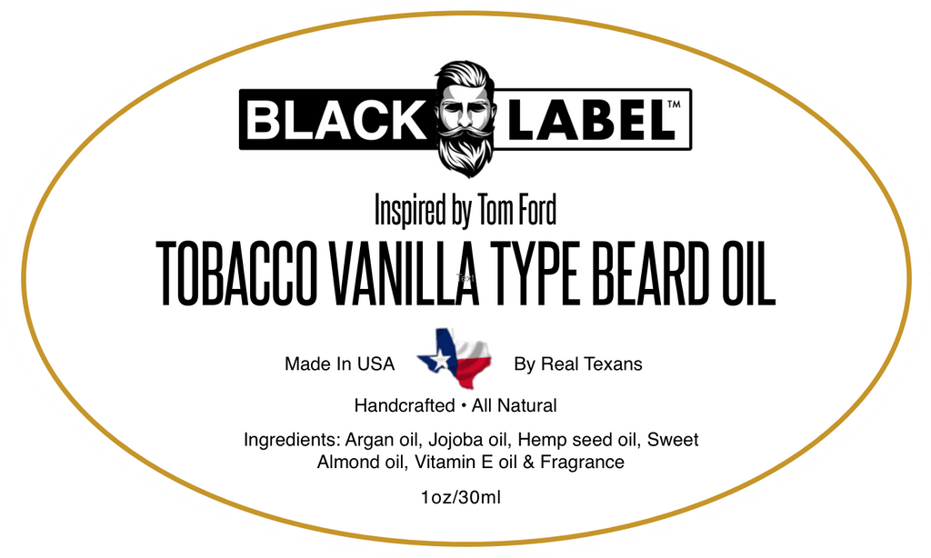 Tom Ford Tobacco Vanilla Beard Oil Cologne Type Beard Oil & Beard Conditioner - Blacklabel Beard Company