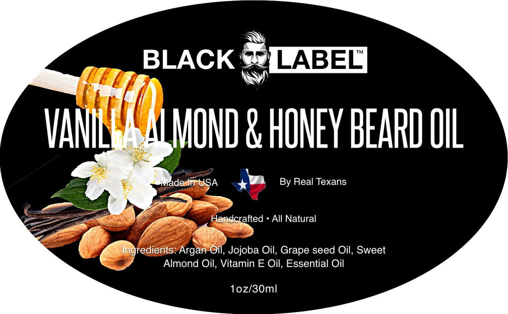 Vanilla Almond Honey Beard Oil Best Beard Conditioner Beard Softener - Blacklabel Beard Company