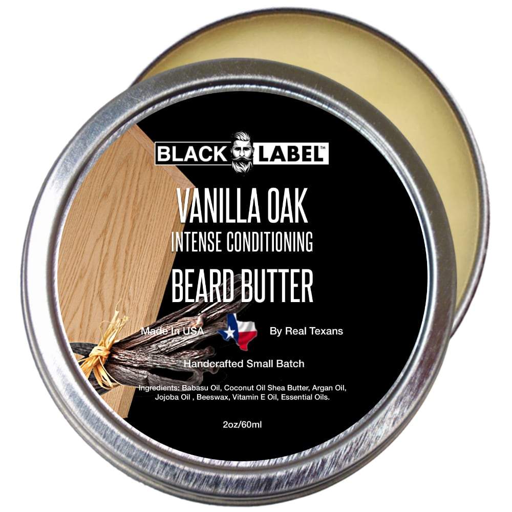 Vanilla Oak Beard Butter, Best Beard Conditioner & Beard Softener - Blacklabel Beard Company
