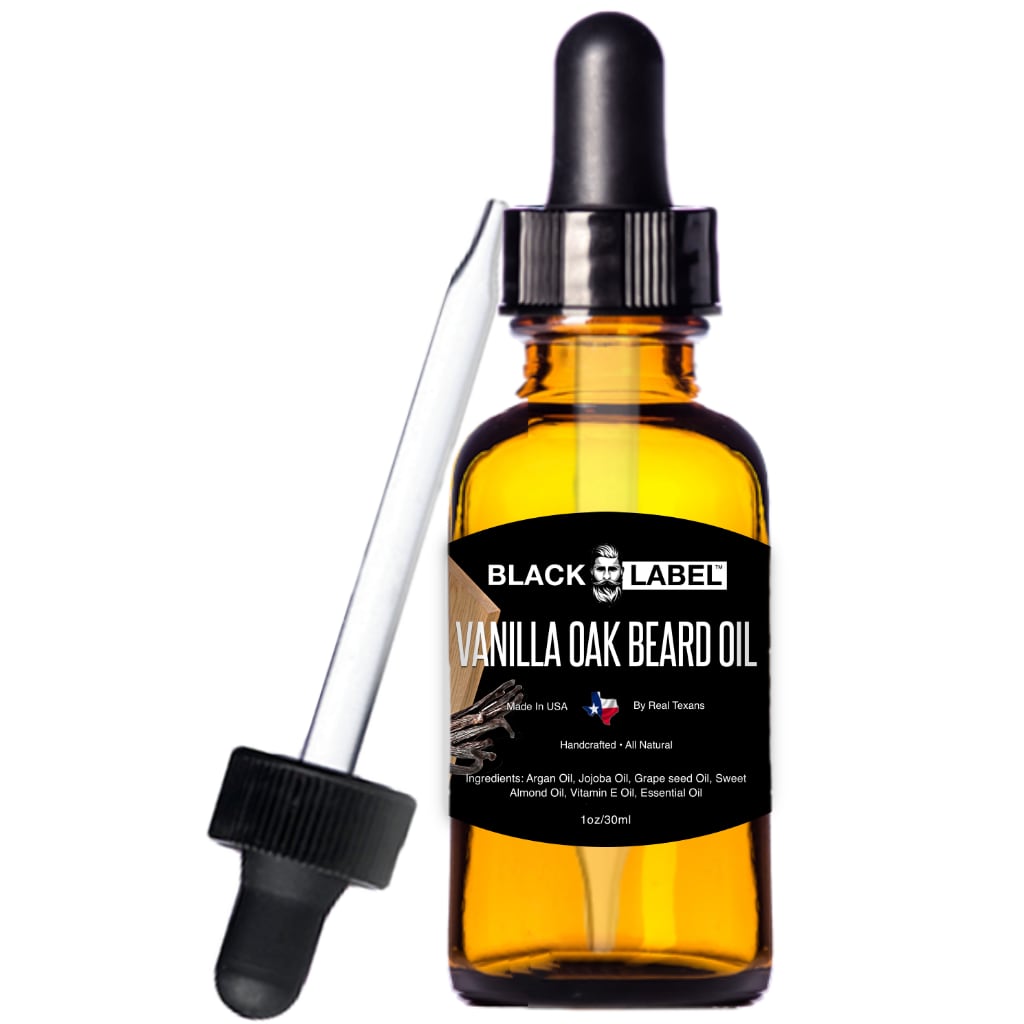 Vanilla Oak Beard Oil Best Beard Conditioner Beard Softener - Blacklabel Beard Company