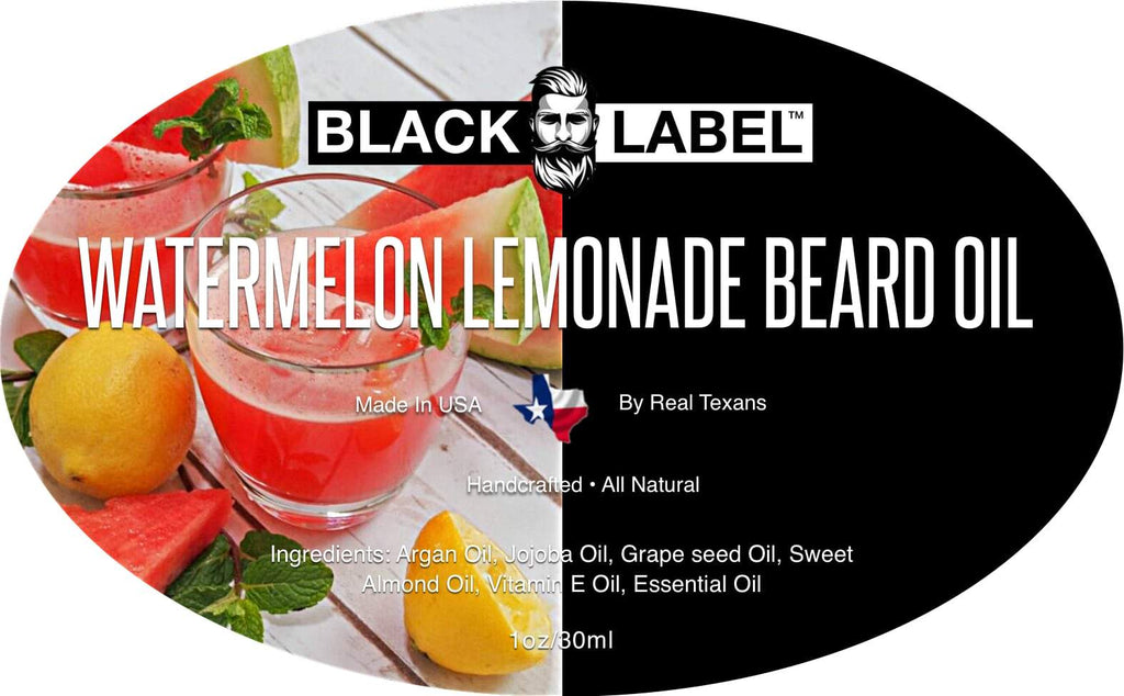 Watermelon Lemonade Beard Oil Best Beard Conditioner Beard Softener - Blacklabel Beard Company